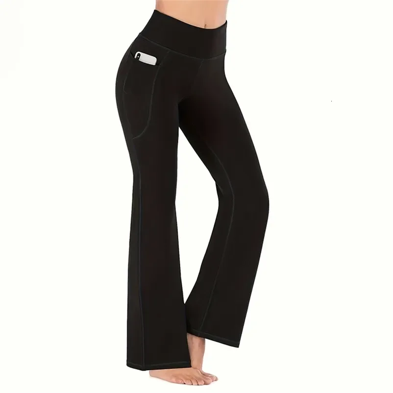 Bootcut Pocket Legging — voorkant, volledige lengte